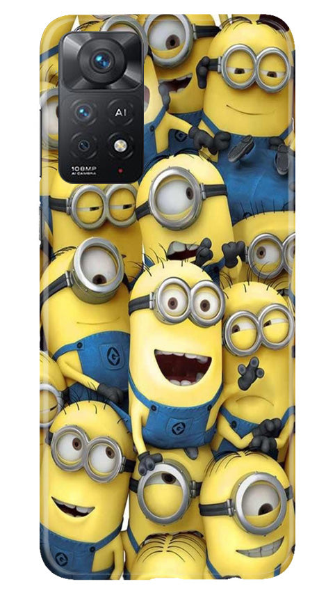 Minions Mobile Back Case for Redmi Note 11 Pro 5G (Design - 127) Minions Case for Redmi Note 11 Pro 5G (Design - 127)
