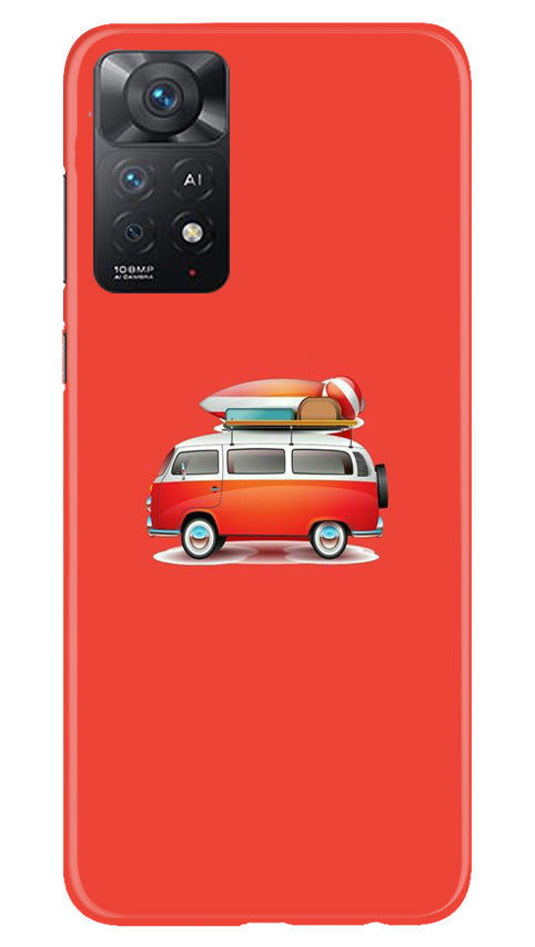 Travel Bus Mobile Back Case for Redmi Note 11 Pro 5G (Design - 227) Travel Bus Case for Redmi Note 11 Pro 5G (Design No. 227)
