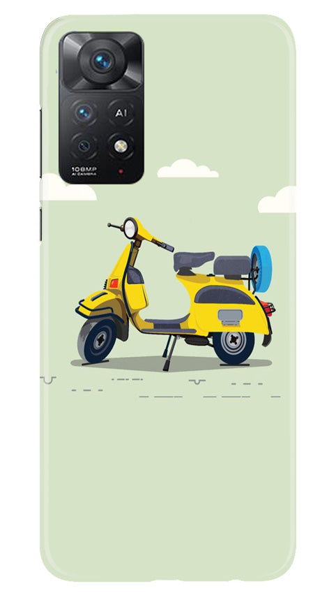 Vintage Scooter Mobile Back Case for Redmi Note 11 Pro 5G (Design - 229) Vintage Scooter Case for Redmi Note 11 Pro 5G (Design No. 229)