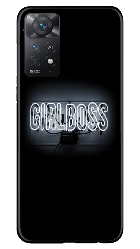 Girl Boss Black Mobile Back Case for Redmi Note 11 Pro 5G (Design - 237) Girl Boss Black Case for Redmi Note 11 Pro 5G (Design No. 237)