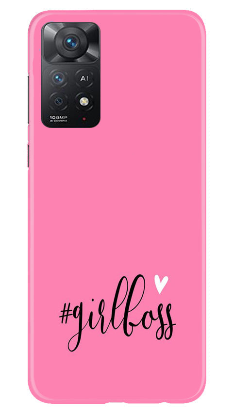 Girl Boss Pink Mobile Back Case for Redmi Note 11 Pro 5G (Design - 238) Girl Boss Pink Case for Redmi Note 11 Pro 5G (Design No. 238)