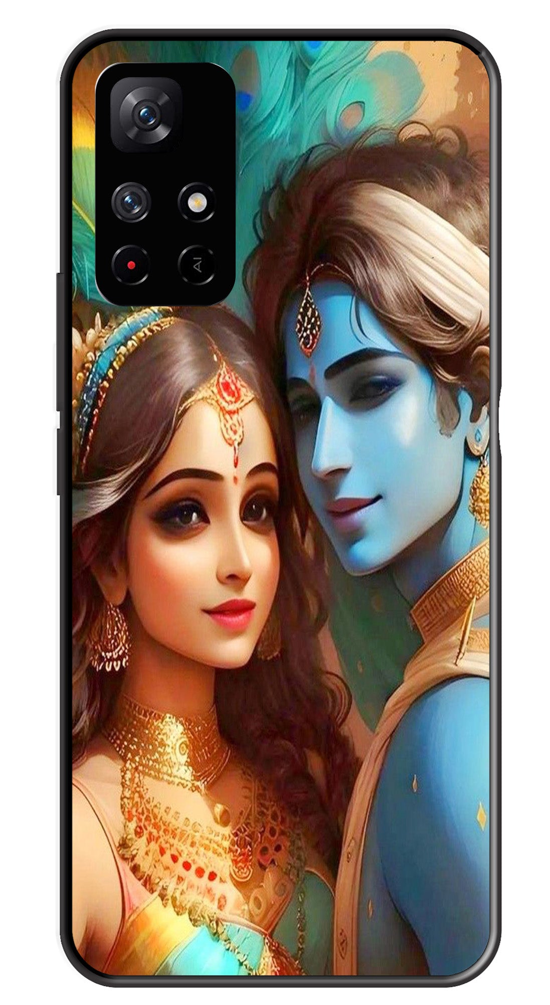 Lord Radha Krishna Metal Mobile Case for Redmi Note 11T Lord Radha Krishna Metal Mobile Case for Redmi Note 11T (Design No -01)