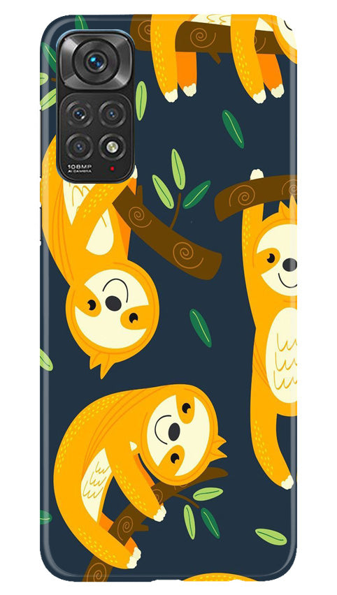 Racoon Pattern Mobile Back Case for Redmi Note 11s (Design - 2) Racoon Pattern Case for Redmi Note 11s