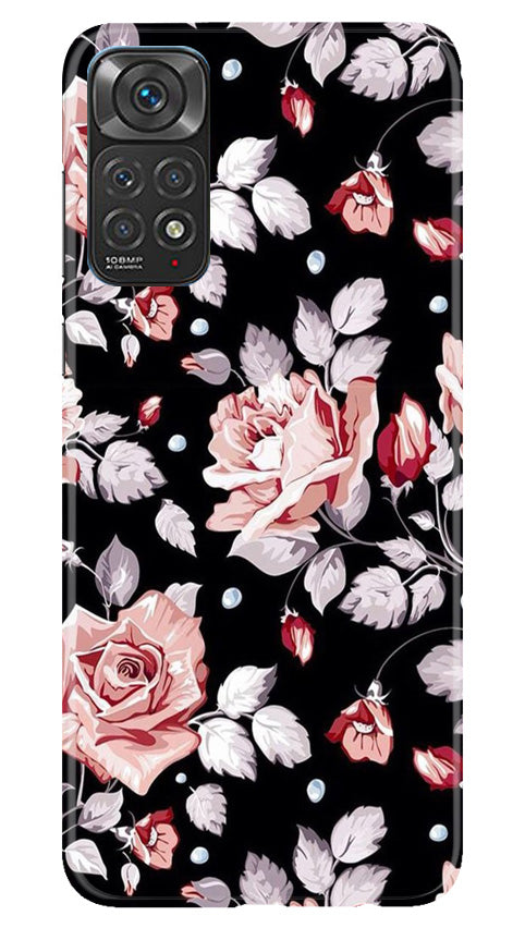 Pink rose Mobile Back Case for Redmi Note 11s (Design - 12) Pink rose Case for Redmi Note 11s