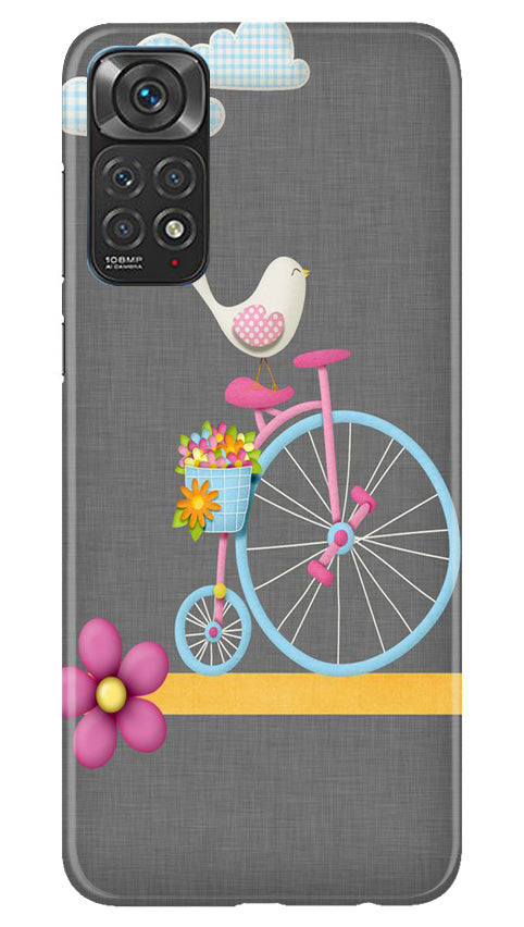 Sparron with cycle Mobile Back Case for Redmi Note 11s (Design - 34) Sparron with cycle Case for Redmi Note 11s