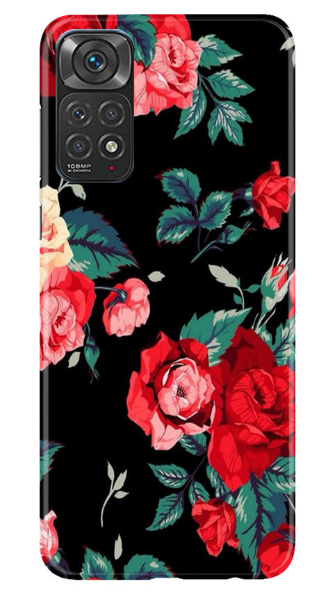 Red Rose2 Mobile Back Case for Redmi Note 11s (Design - 81) Red Rose2 Case for Redmi Note 11s