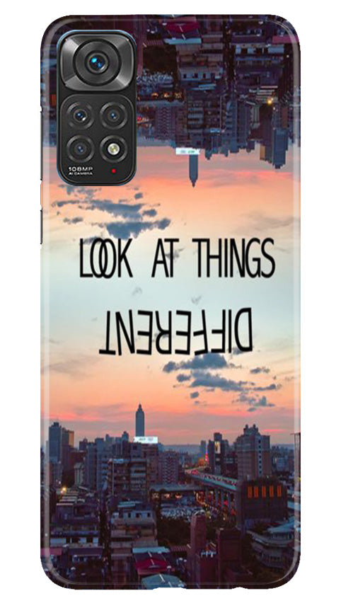 Look at things different Mobile Back Case for Redmi Note 11s (Design - 99) Look at things different Case for Redmi Note 11s