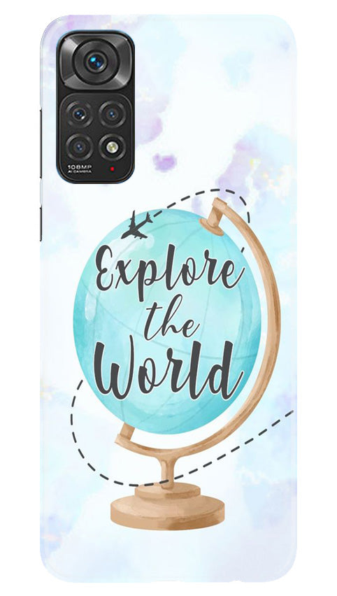 Explore the World Mobile Back Case for Redmi Note 11s (Design - 176) Explore the World Case for Redmi Note 11s (Design No. 176)