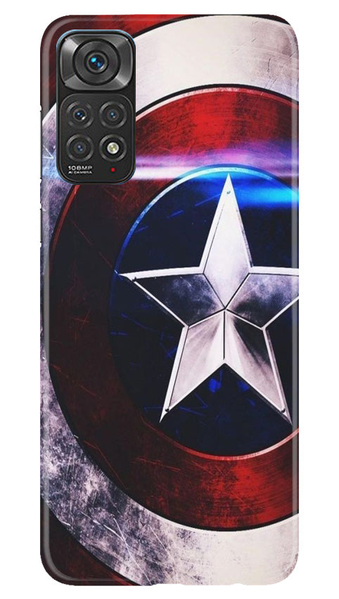 Captain America Mobile Back Case for Redmi Note 11s (Design - 249) Captain America Case for Redmi Note 11s (Design No. 218)