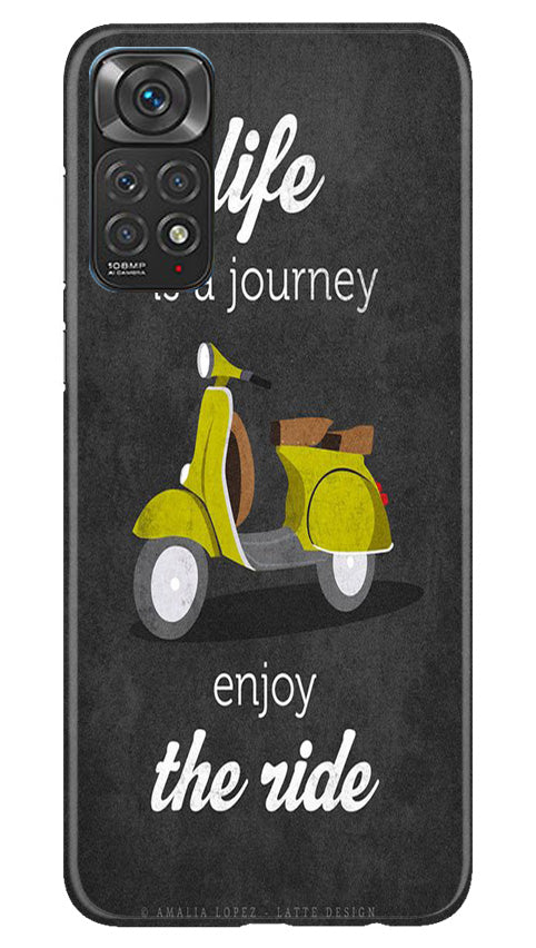 Vintage Scooter Mobile Back Case for Redmi Note 11s (Design - 229) Vintage Scooter Case for Redmi Note 11s (Design No. 229)