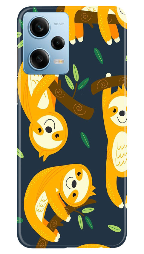 Racoon Pattern Mobile Back Case for Redmi Note 12 5G (Design - 2) Racoon Pattern Case for Redmi Note 12 5G