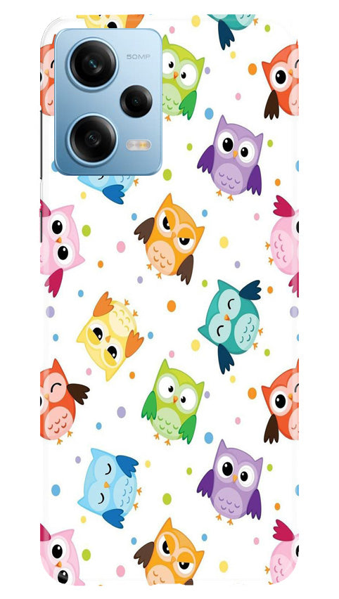 Owl Baground Pattern shore Mobile Back Case for Redmi Note 12 5G (Design - 13) Owl Baground Pattern shore Case for Redmi Note 12 5G