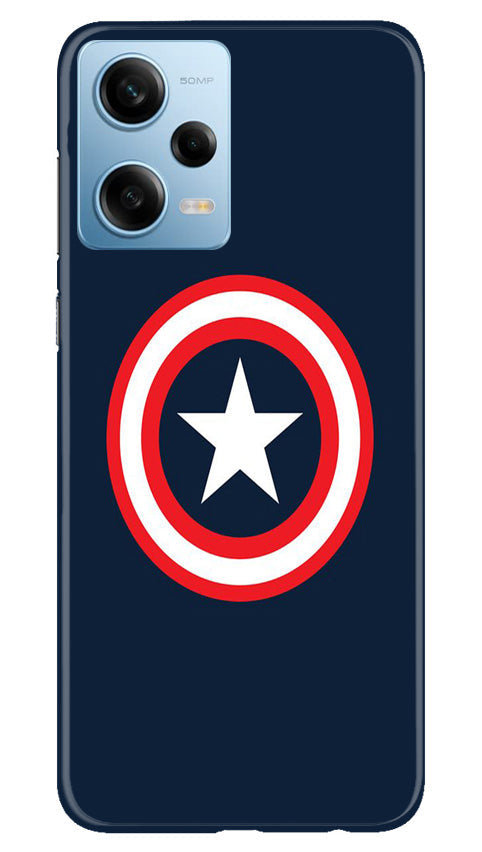 Captain America Mobile Back Case for Redmi Note 12 5G (Design - 42) Captain America Case for Redmi Note 12 5G