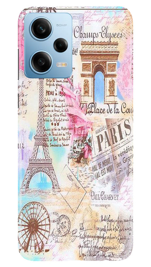 Paris Eiftel Tower Mobile Back Case for Redmi Note 12 5G (Design - 54) Paris Eiftel Tower Case for Redmi Note 12 5G