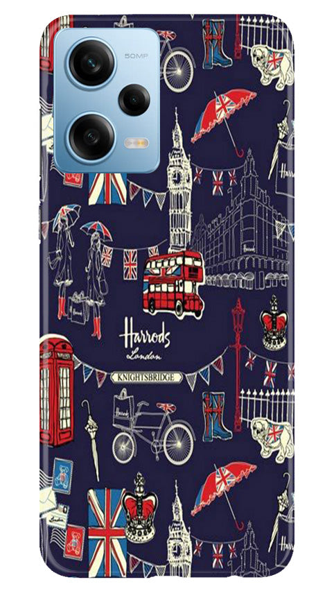 Love London Mobile Back Case for Redmi Note 12 5G (Design - 75) Love London Case for Redmi Note 12 5G