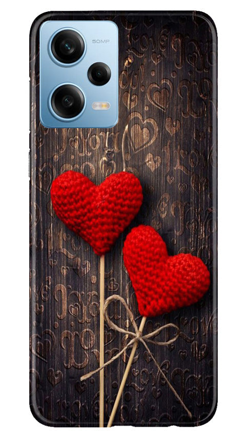 Red Hearts Mobile Back Case for Redmi Note 12 5G (Design - 80) Red Hearts Case for Redmi Note 12 5G