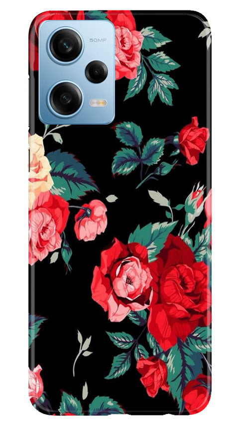 Red Rose2 Mobile Back Case for Redmi Note 12 5G (Design - 81) Red Rose2 Case for Redmi Note 12 5G