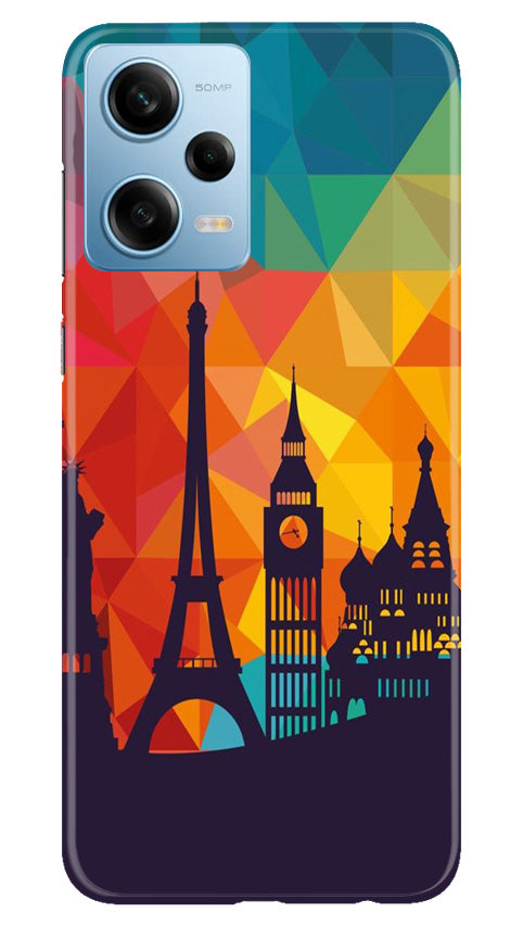 Eiffel Tower2 Mobile Back Case for Redmi Note 12 5G (Design - 91) Eiffel Tower2 Case for Redmi Note 12 5G