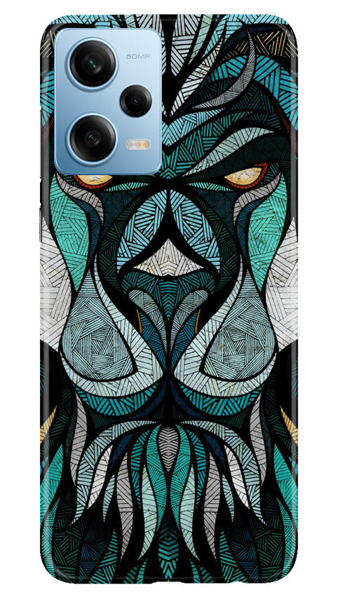 Lion Mobile Back Case for Redmi Note 12 5G (Design - 97) Lion Case for Redmi Note 12 5G