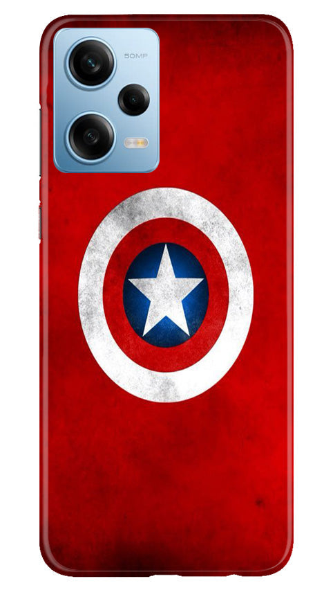 Captain America Mobile Back Case for Redmi Note 12 5G (Design - 249) Captain America Case for Redmi Note 12 5G (Design No. 218)