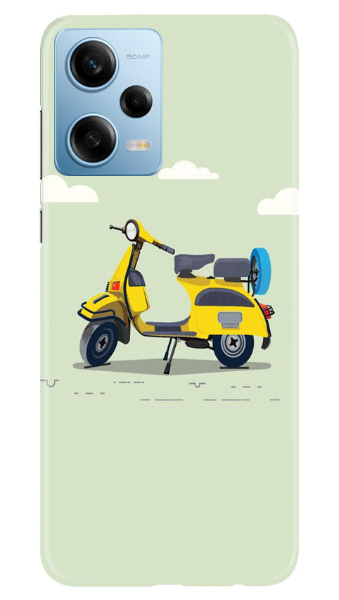 Vintage Scooter Mobile Back Case for Redmi Note 12 5G (Design - 229) Vintage Scooter Case for Redmi Note 12 5G (Design No. 229)