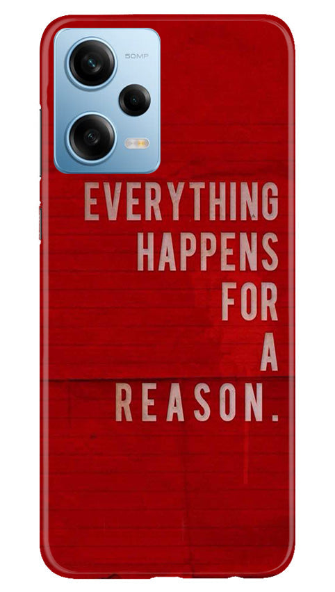Everything Happens Reason Mobile Back Case for Poco X5 5G (Design - 337) Everything Happens Reason Mobile Back Case for Poco X5 5G (Design - 337)
