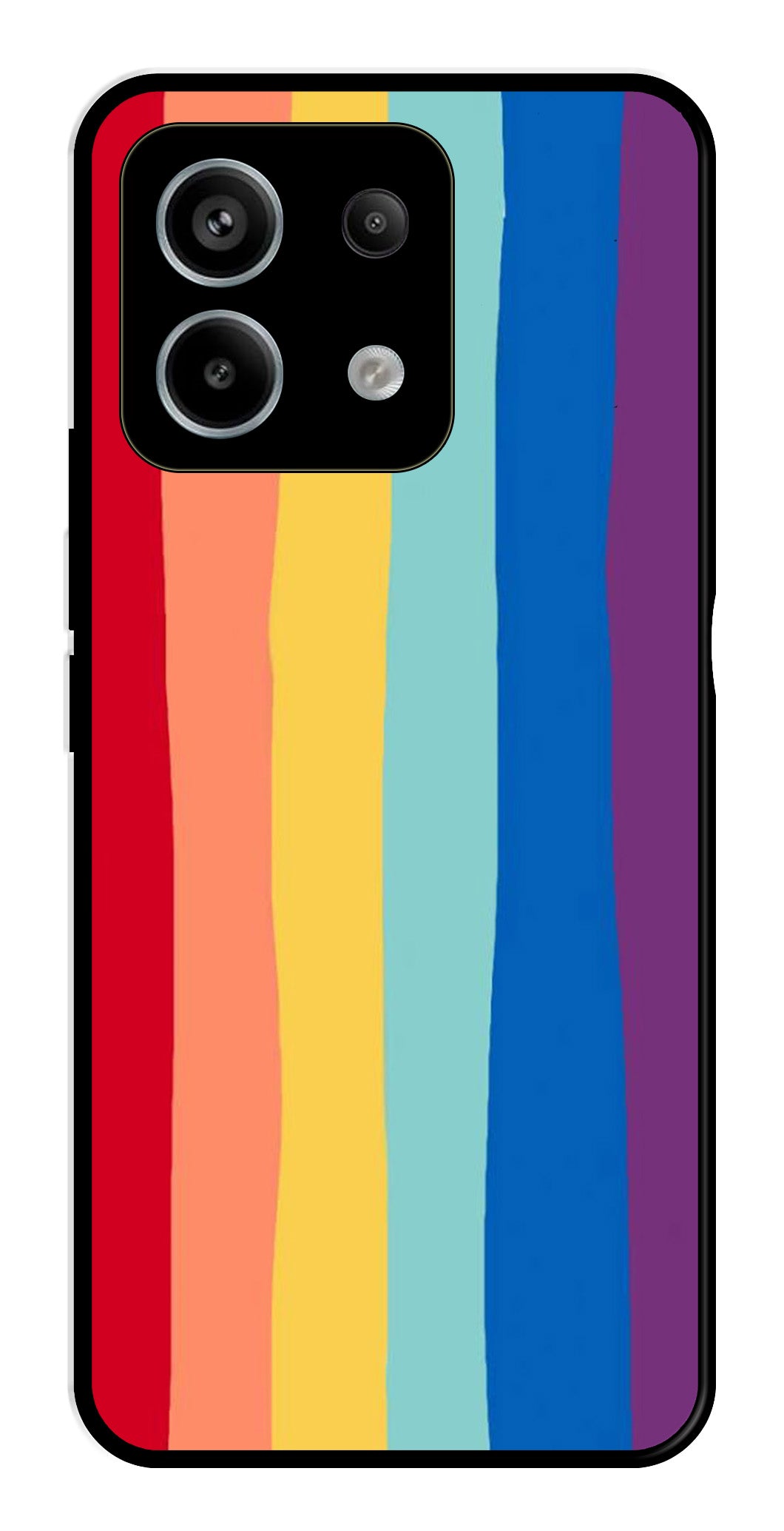 Rainbow MultiColor Metal Mobile Case for Redmi Note 13 Pro 5G Rainbow MultiColor Metal Mobile Case for Redmi Note 13 Pro 5G (Design No -03)