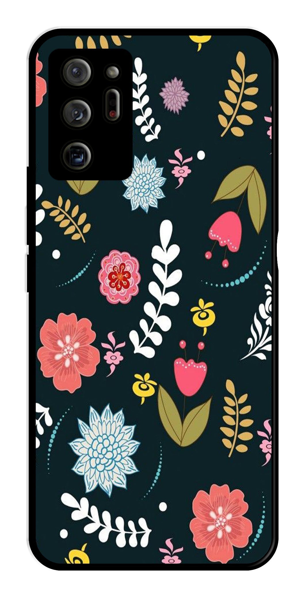 Floral Pattern2 Metal Mobile Case for Samsung Galaxy Note 20 Ultra Floral Pattern2 Metal Mobile Case for Samsung Galaxy Note 20 Ultra (Design No -12)