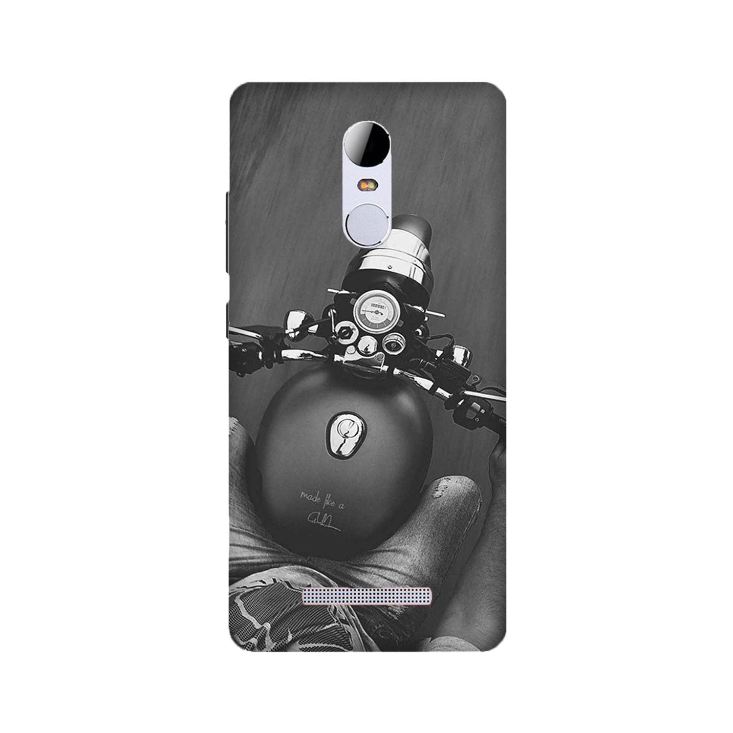 Royal Enfield Mobile Back Case for Redmi Note 3 (Design - 382)