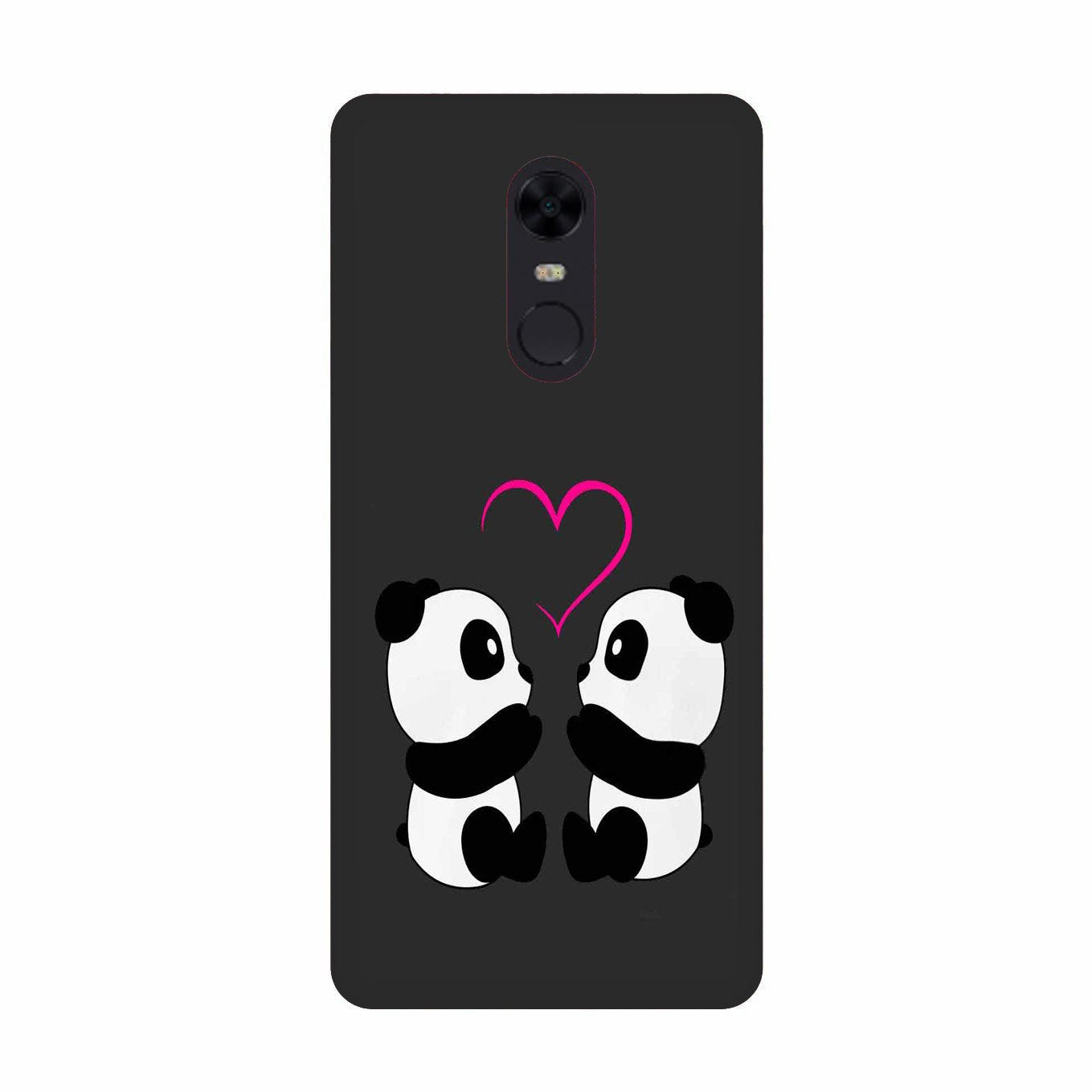 Panda Love Mobile Back Case for Redmi Note 5 (Design - 398) Panda Love Mobile Back Case for Redmi Note 5 (Design - 398)