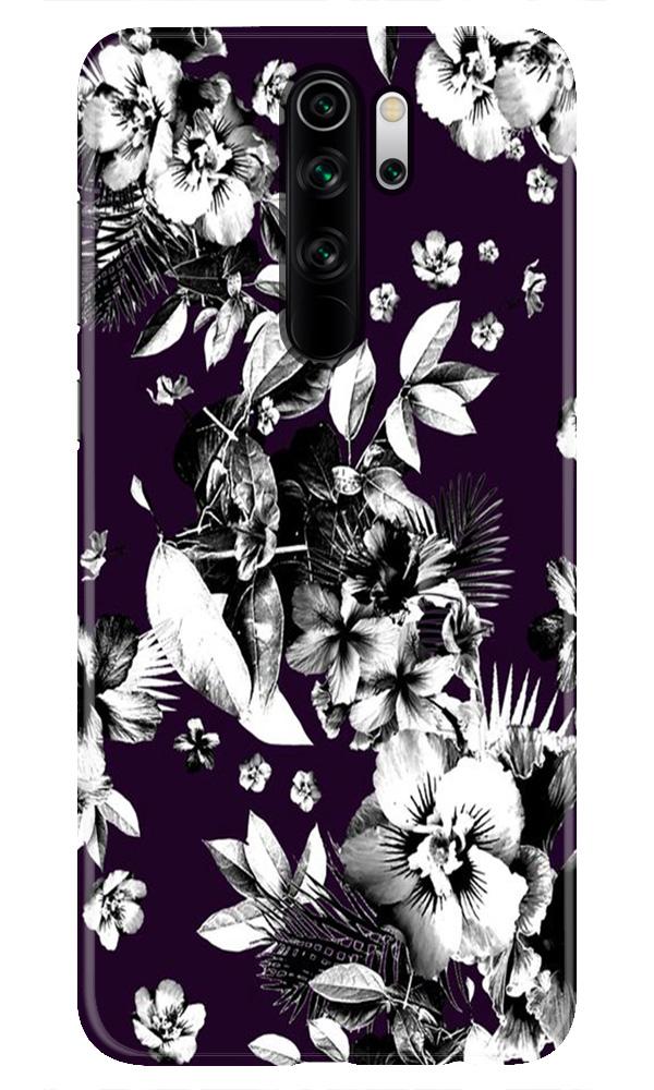 white flowers Mobile Back Case for Redmi Note 8 Pro (Design - 7) white flowers Case for Xiaomi Redmi Note 8 Pro