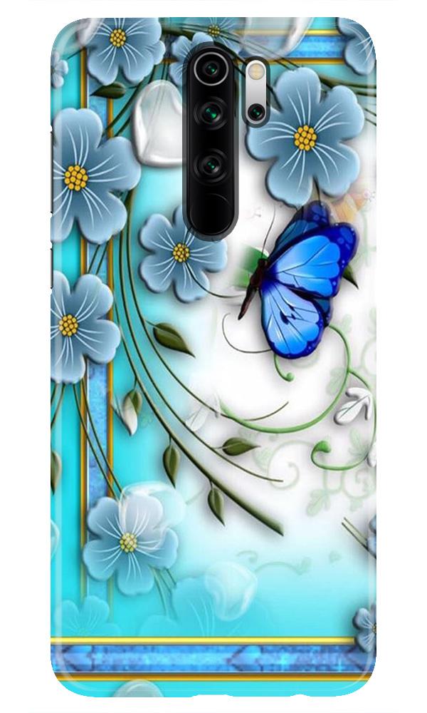 Blue Butterfly Mobile Back Case for Redmi Note 8 Pro (Design - 21) Blue Butterfly Case for Xiaomi Redmi Note 8 Pro