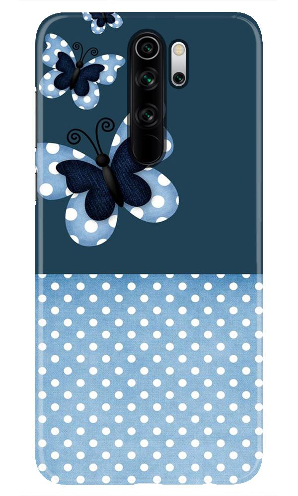 White dots Butterfly Mobile Back Case for Redmi Note 8 Pro (Design - 31) White dots Butterfly Case for Xiaomi Redmi Note 8 Pro