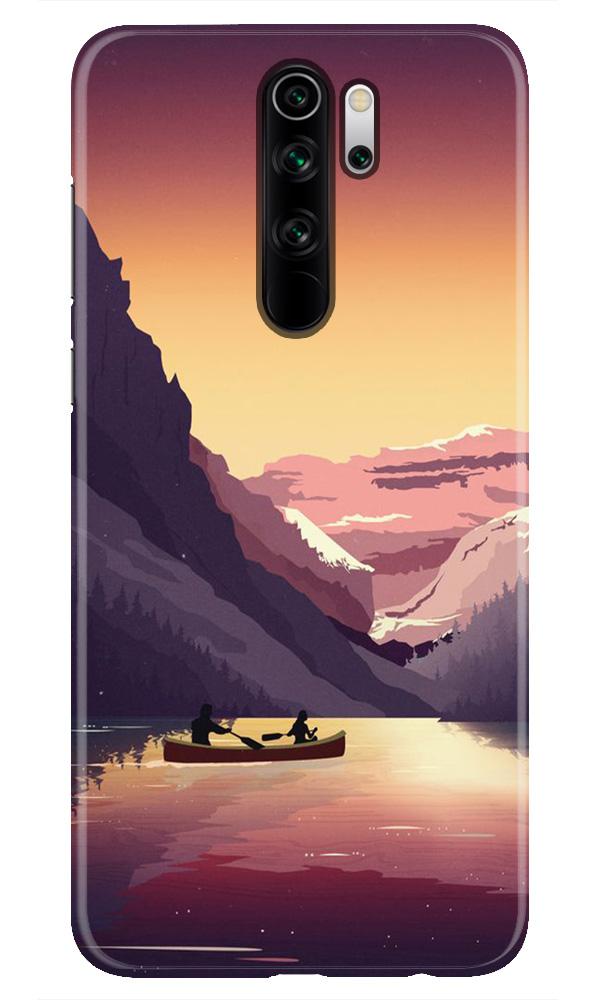 Mountains Boat Mobile Back Case for Redmi Note 8 Pro (Design - 181) (Design - 181) Mountains Boat Case for Xiaomi Redmi Note 8 Pro (Design - 181)