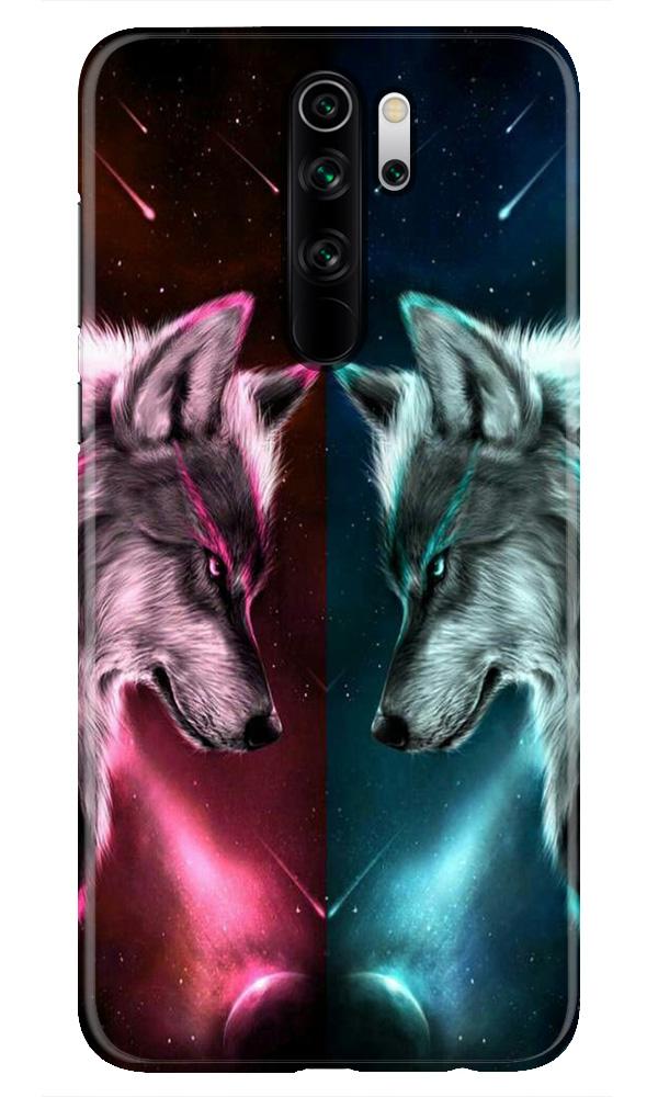 Wolf fight Mobile Back Case for Redmi Note 8 Pro (Design - 221) Wolf fight Case for Xiaomi Redmi Note 8 Pro (Design No. 221)