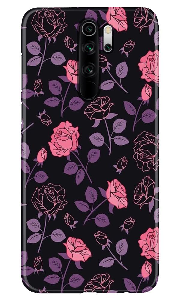 Rose Pattern Mobile Back Case for Poco M2 (Design - 2) Rose Pattern Case for Poco M2
