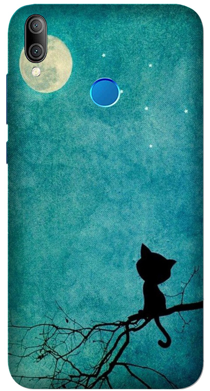 Moon cat Mobile Back Case for Asus Zenfone Max Pro M1 (Design - 70) Moon cat Case for Asus Zenfone Max Pro M1