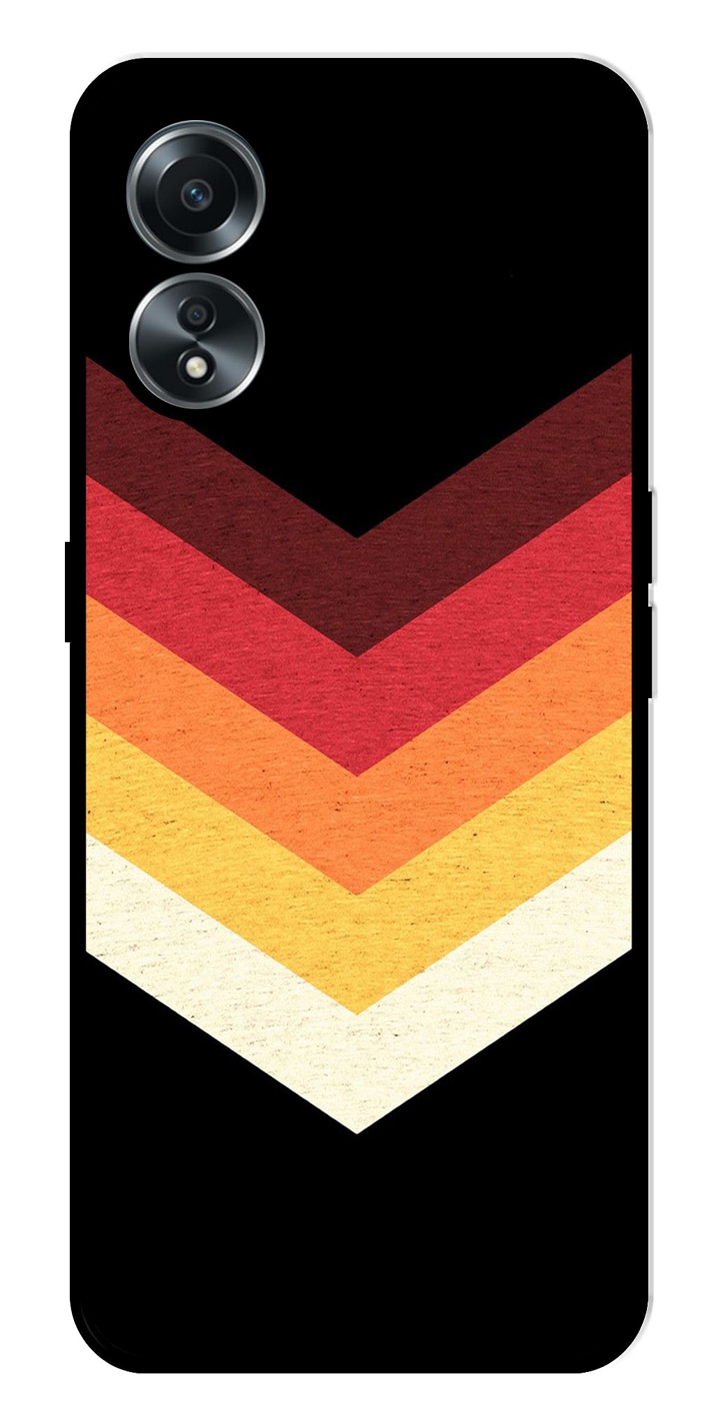 MultiColor Arrow Metal Mobile Case for Oppo A58 4G MultiColor Arrow Metal Mobile Case for Oppo A58 4G (Design No -04)