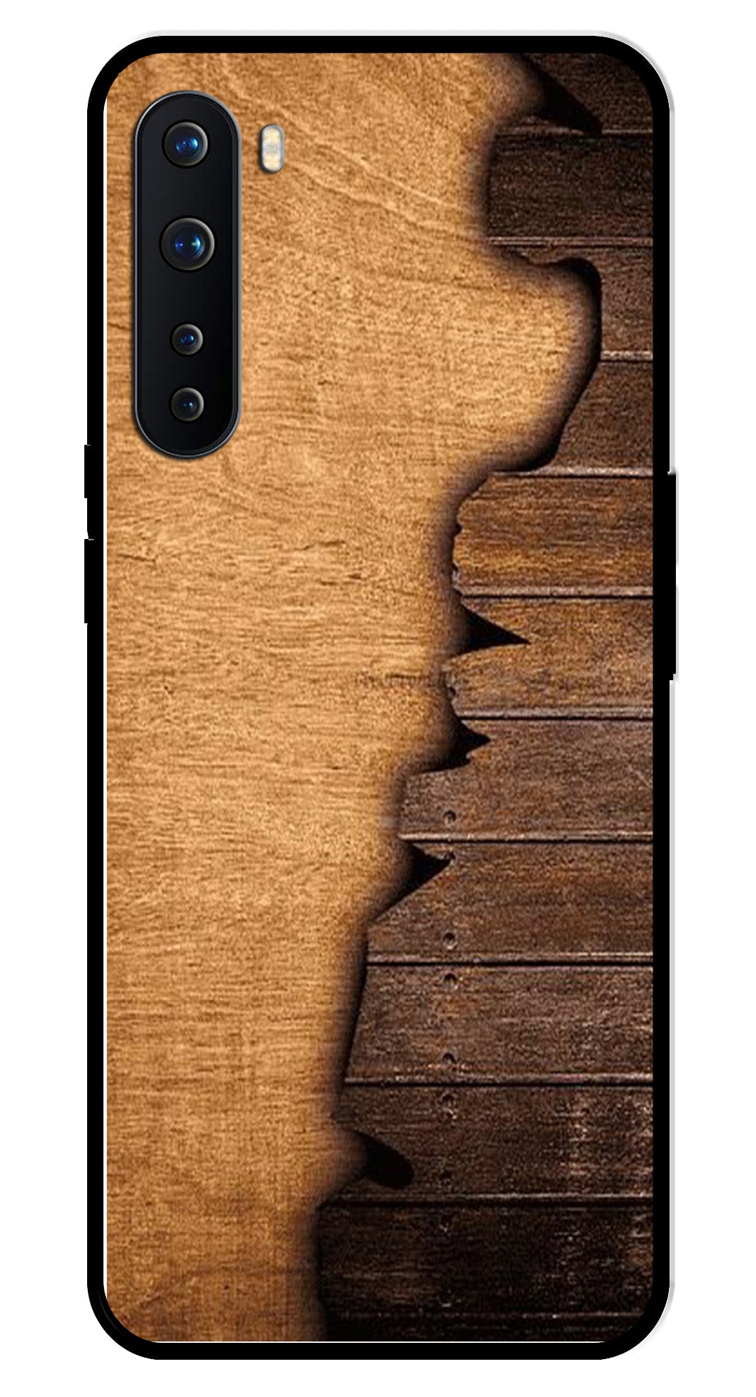 Wooden Design Metal Mobile Case for OnePlus Nord Wooden Design Metal Mobile Case for OnePlus Nord