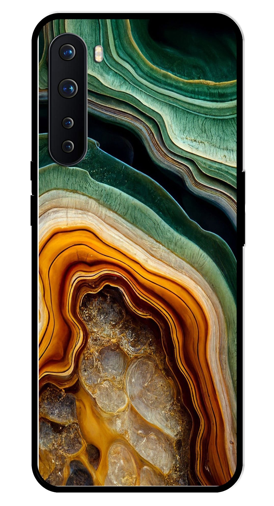 Marble Design Metal Mobile Case for OnePlus Nord Marble Design Metal Mobile Case for OnePlus Nord