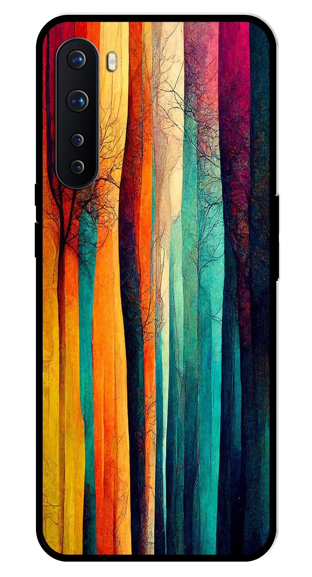 Modern Art Colorful Metal Mobile Case for OnePlus Nord Modern Art Colorful Metal Mobile Case for OnePlus Nord
