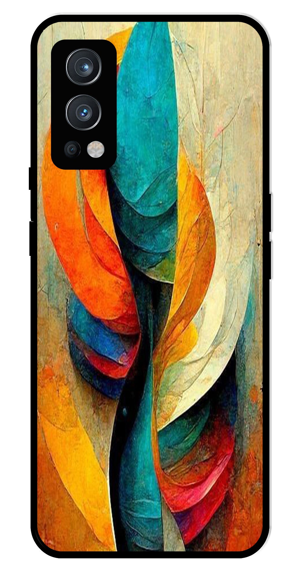 Modern Art Metal Mobile Case for OnePlus Nord 2 5G Modern Art Metal Mobile Case for OnePlus Nord 2 5G