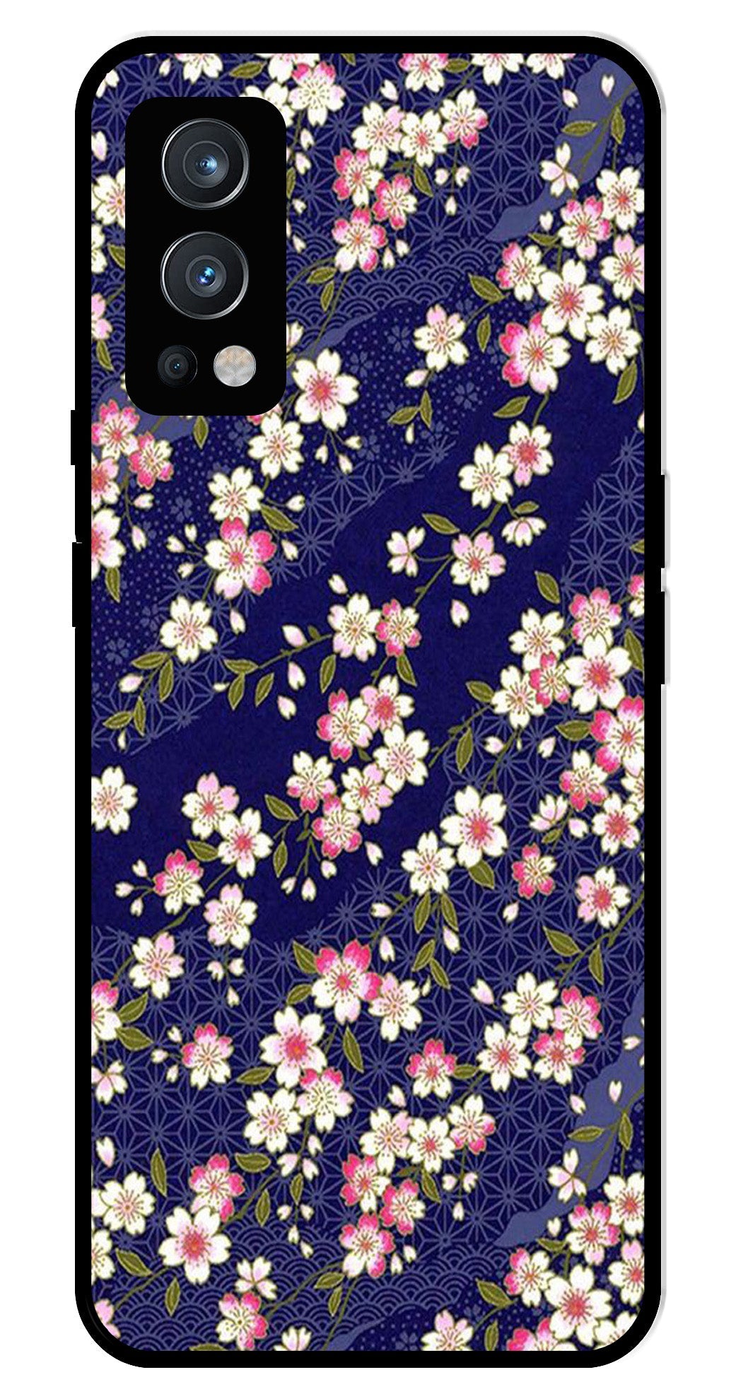 Flower Design Metal Mobile Case for OnePlus Nord 2 5G Flower Design Metal Mobile Case for OnePlus Nord 2 5G