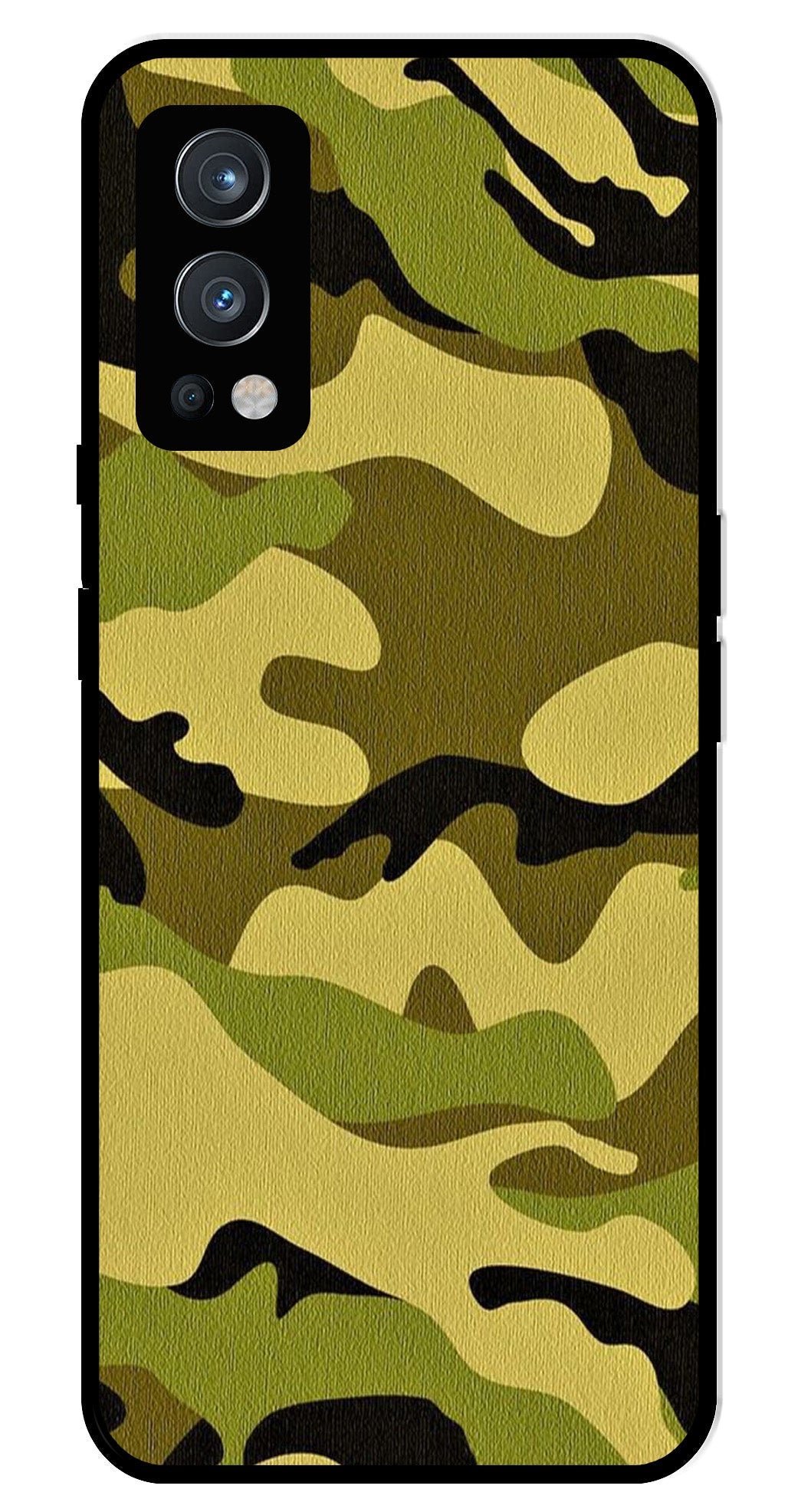 Army Pattern Metal Mobile Case for OnePlus Nord 2 5G Army Pattern Metal Mobile Case for OnePlus Nord 2 5G
