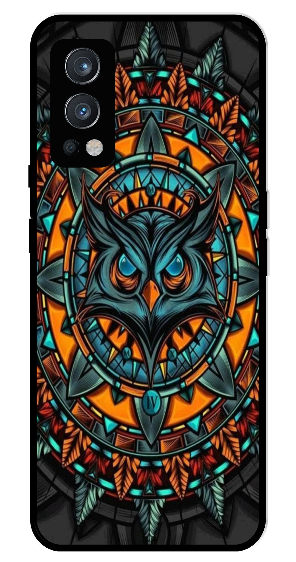 Owl Pattern Metal Mobile Case for OnePlus Nord 2 5G Owl Pattern Metal Mobile Case for OnePlus Nord 2 5G