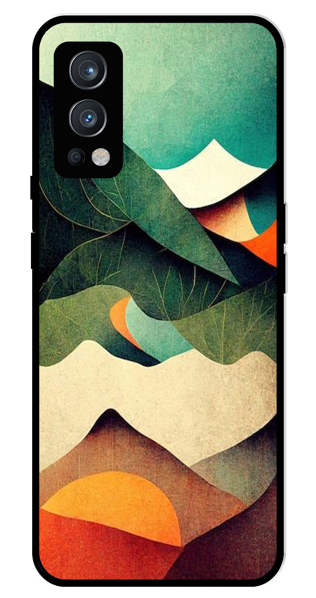 MultiColor Pattern Metal Mobile Case for OnePlus Nord 2 5G MultiColor Pattern Metal Mobile Case for OnePlus Nord 2 5G