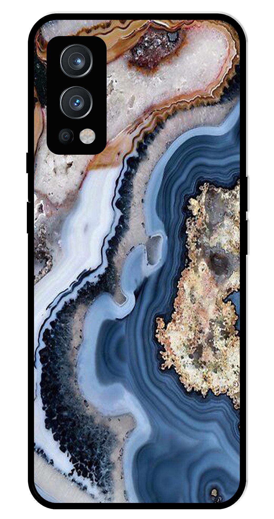 Marble Design Metal Mobile Case for OnePlus Nord 2 5G Marble Design Metal Mobile Case for OnePlus Nord 2 5G