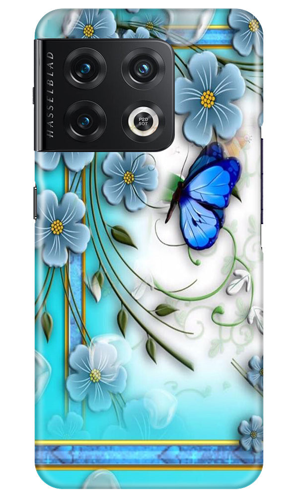 Blue Butterfly Mobile Back Case for OnePlus 10 Pro 5G (Design - 21) Blue Butterfly Case for OnePlus 10 Pro 5G