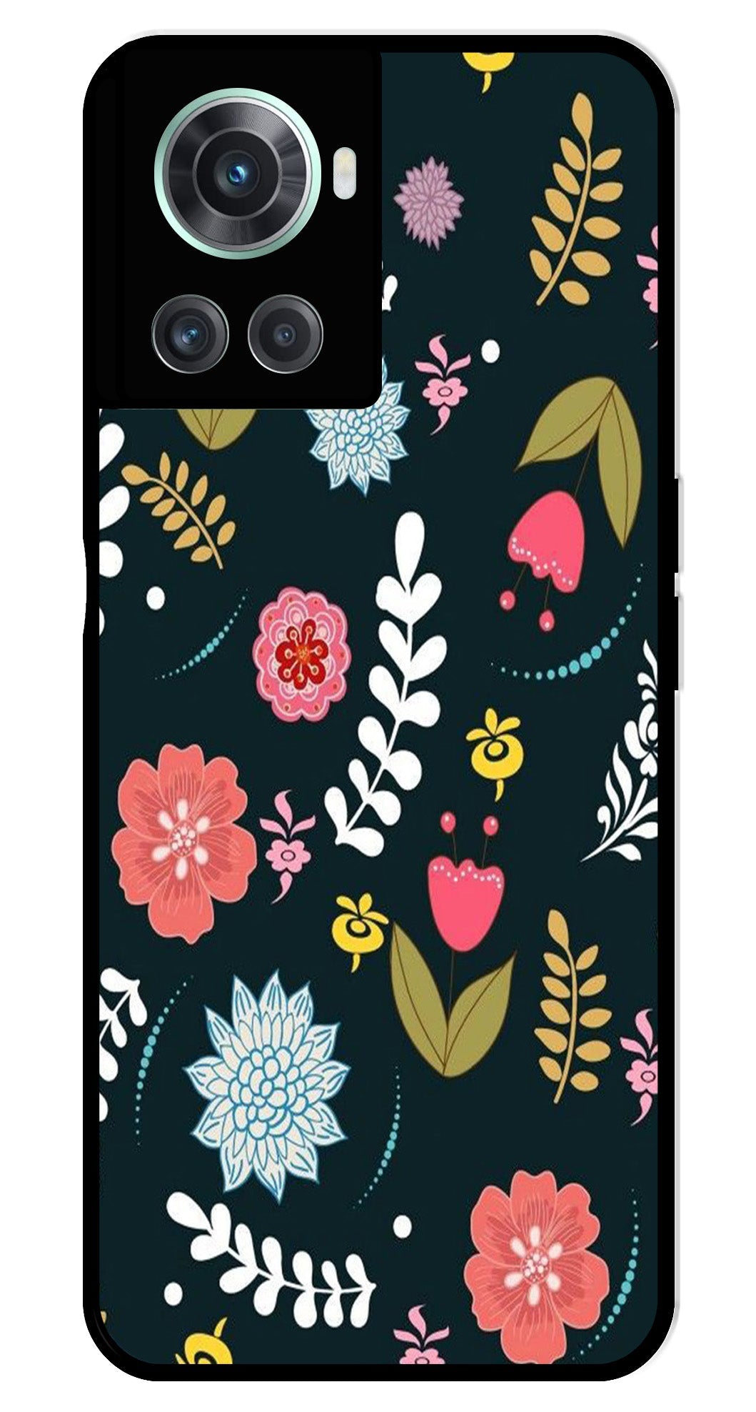 Floral Pattern2 Metal Mobile Case for OnePlus 10R Floral Pattern2 Metal Mobile Case for OnePlus 10R