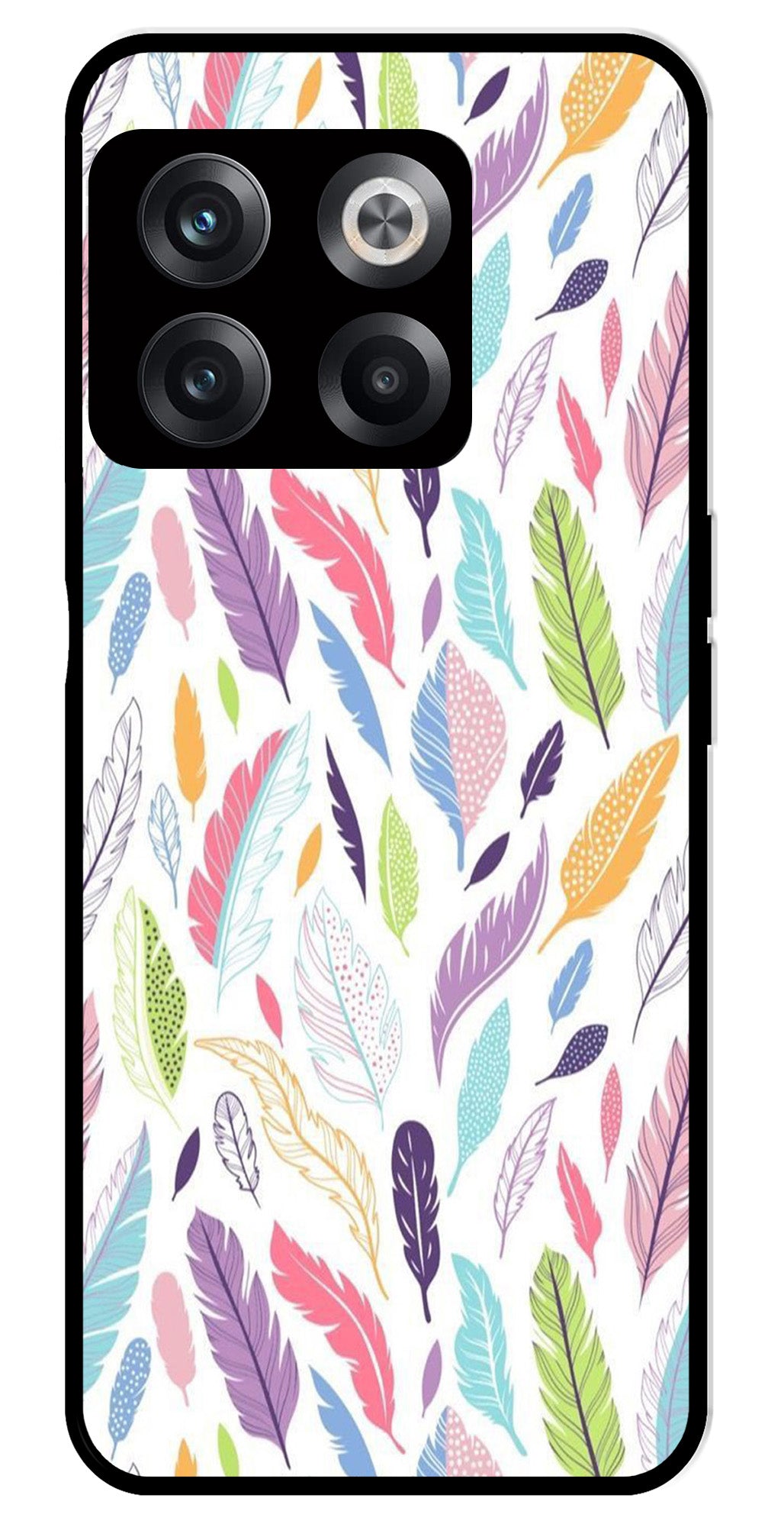 Colorful Feathers Metal Mobile Case for OnePlus 10T Colorful Feathers Metal Mobile Case for OnePlus 10T
